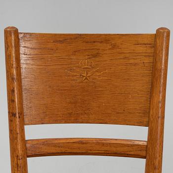 A pair of oak and beech chairs, Gemla, Diö, first half of the 20th Century.