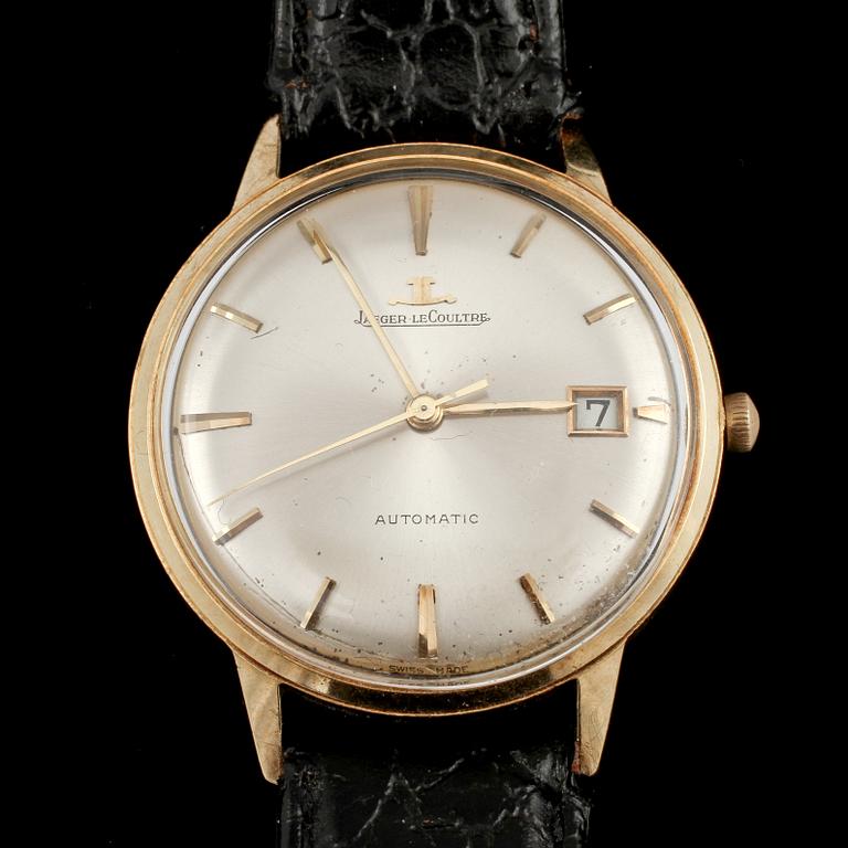 ARMBANDSUR, 14 k guld samt stål, Jaeger Le Coultre, 1900-talets andra hälft.