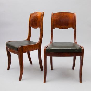 STOLAR, 6 st, biedermeier, Ryssland, 1800-talets mitt.