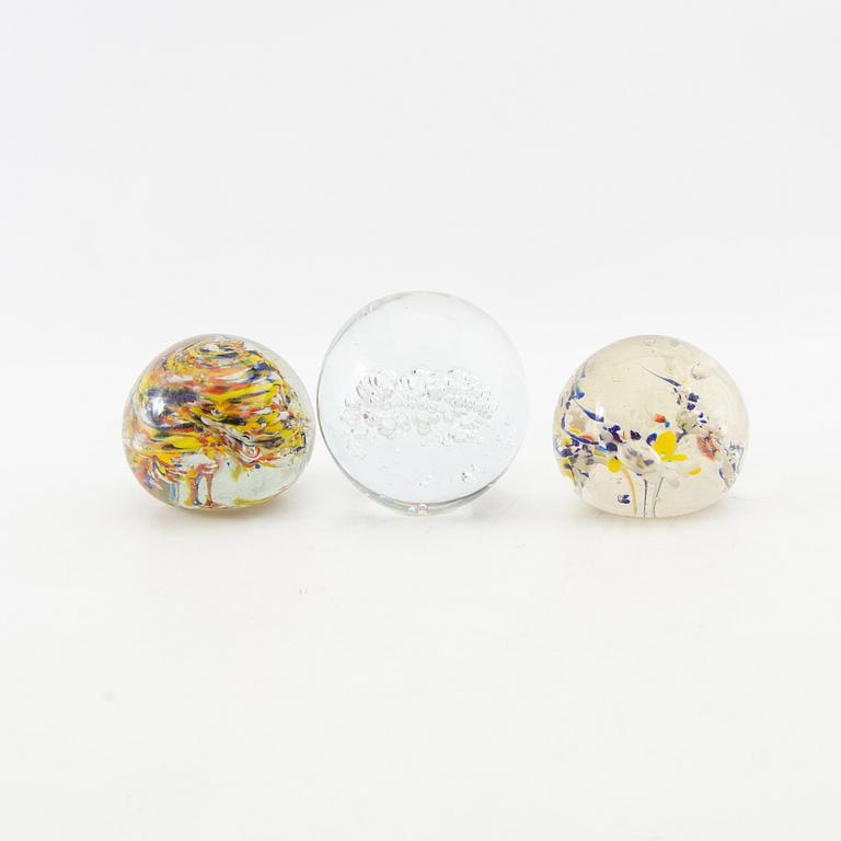 Brevpressar 12 st 1900-tal glas.