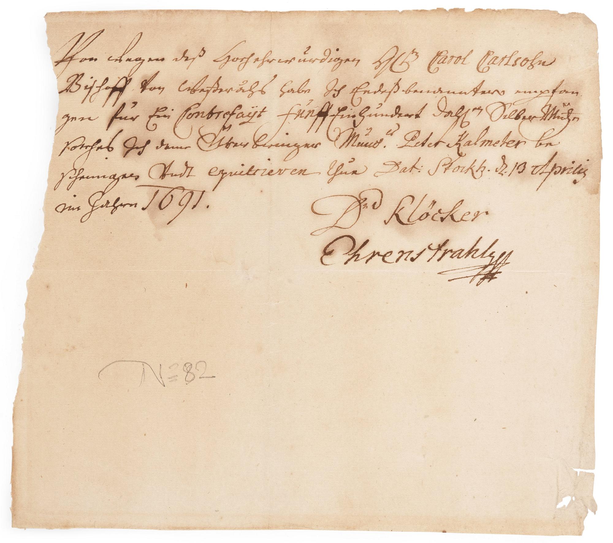 David Klöcker Ehrenstrahl, "Carolus Carlsson (Cederström)" (1642-1708).