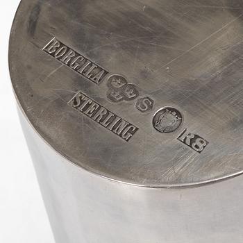 Atelier Borgila, a Swedish sterling silver vase/beaker, Stockholm 1943.