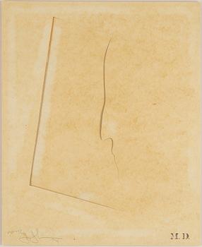 Jasper Johns, a signed, dated and numbered die-cut stencil.