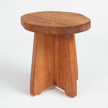 David Rosén, a pine stool 'Berga', Nordiska Kompaniet, Sweden 1930-1940s.