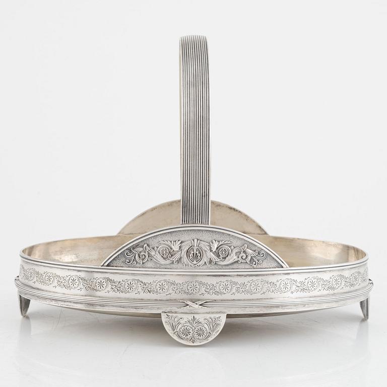 An American Sterling Silver Basket, mark of Gorham, Providence, Rhode Island, circa 1900.