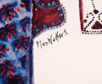 MAX WALTER SVANBERG, affisch, sign.