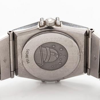 Omega, Constellation, armbandsur, 22,5 mm, stål, quartz, safirglas.