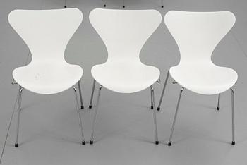 STOLAR, 7st. "Sjuan", Arne Jacobsen, Fritz Hansen.