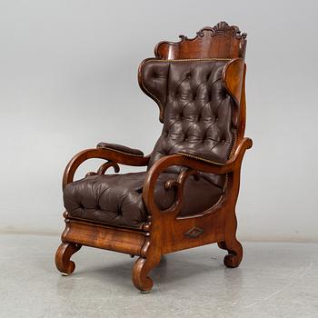 A mid 19th century Central European reading chair.