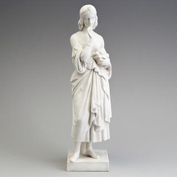 FIGUR, parian, Gustafsberg, sekelskiftet 1900.