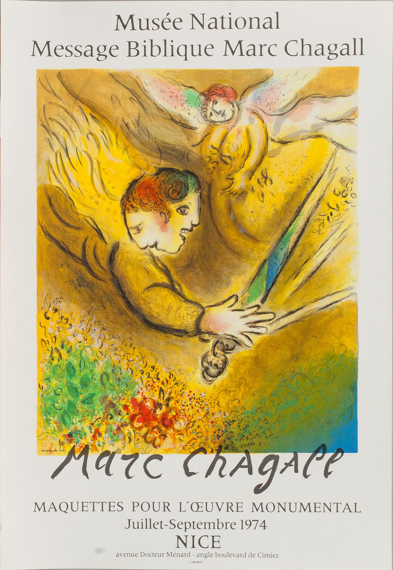 MARC CHAGALL, affisch, Sorlier 1974.