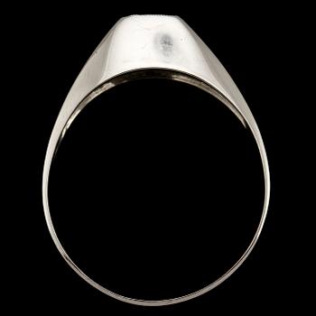 RING, 18k vitguld med briljantslipad diamant, 0.22 ct, 1964. Vikt 4 g.