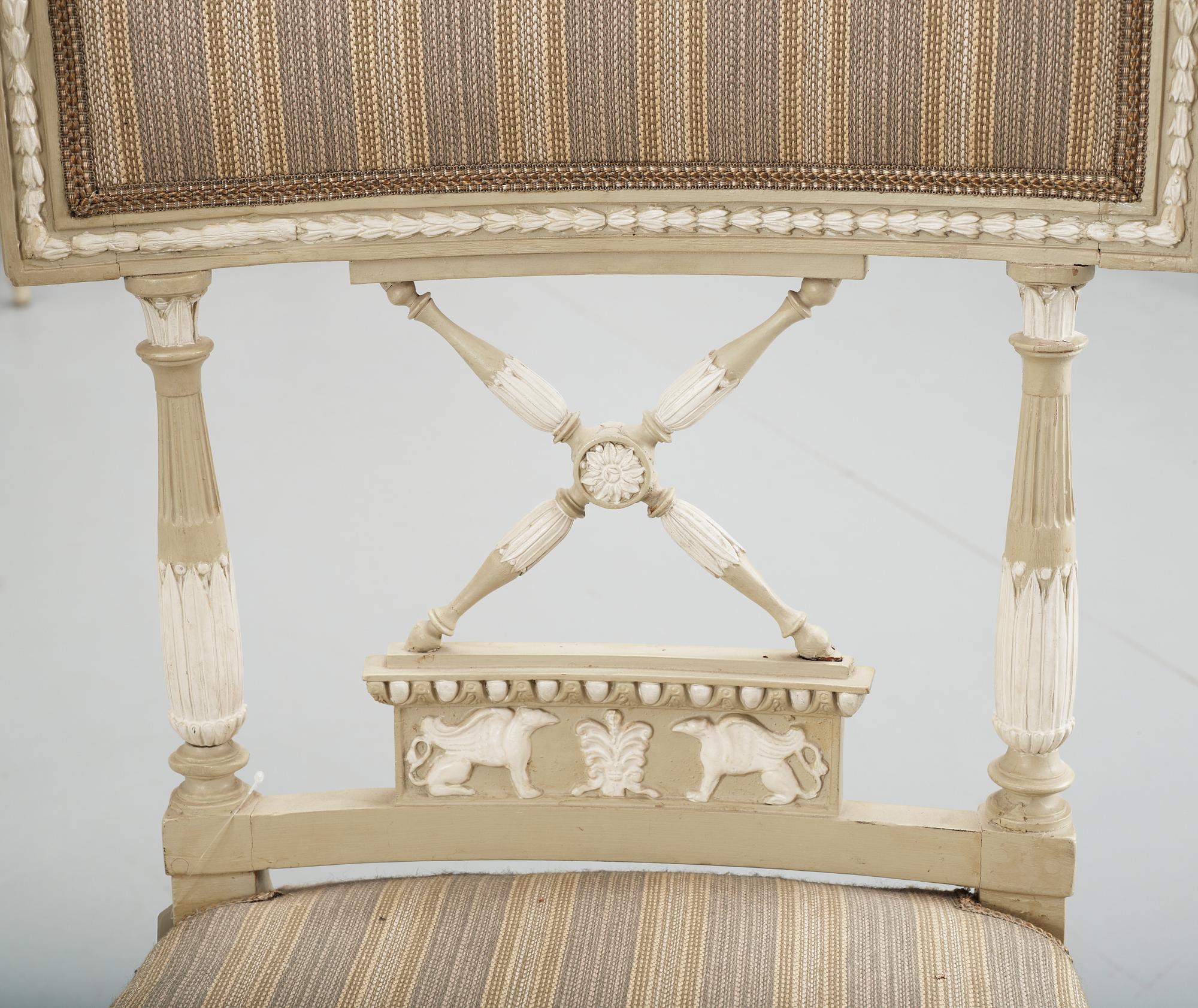 STOLAR, 2+3, sengustavianska resp sengustaviansk stil, tidigt 1800-tal resp omkring 1900.