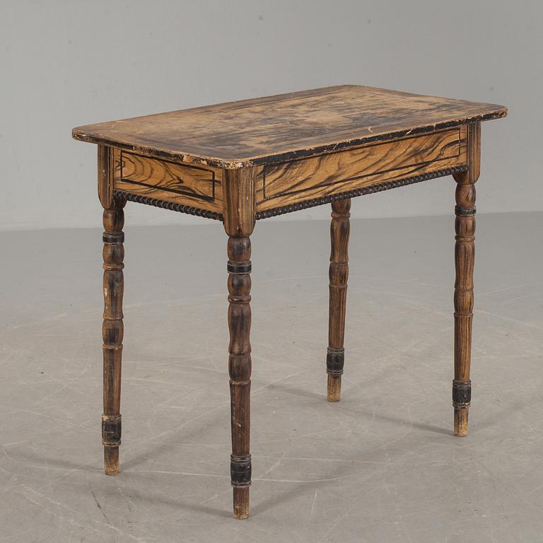 BORD med LÅDA,  1800-talets andra hälft.