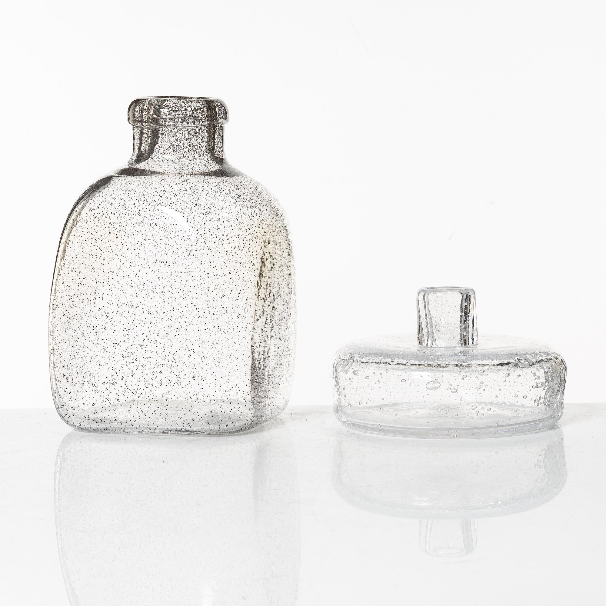 Carina Seth Andersson, two glass vases,