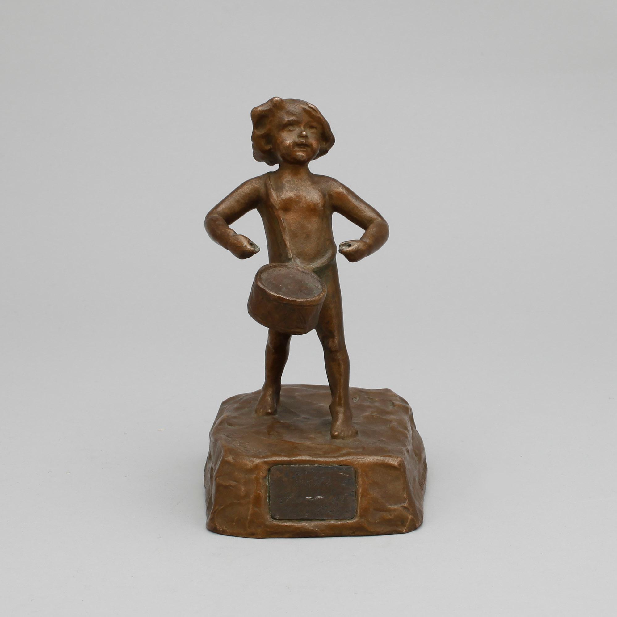 FIGURIN, brons, Alice Nordin, Herman Bergmans gjuteri, 1940-tal.