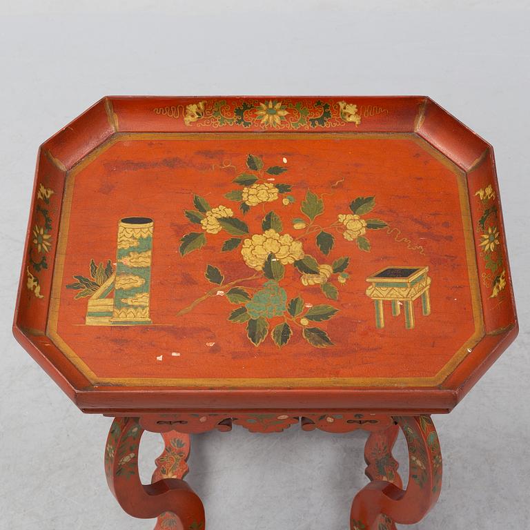 A chinoiserie table, 20th Century.