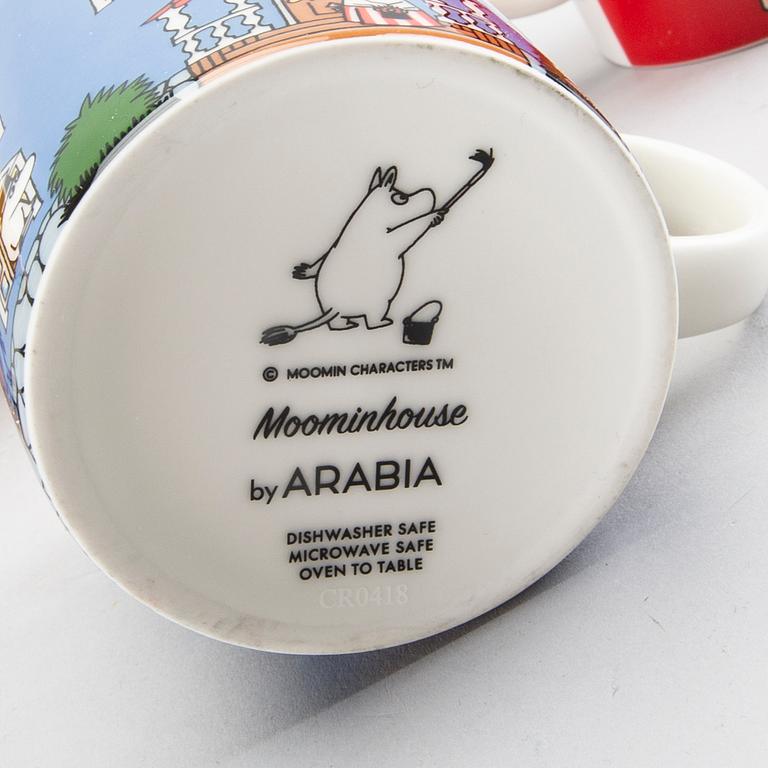 A set of 13 Moomin mugs Arabia 1996-.