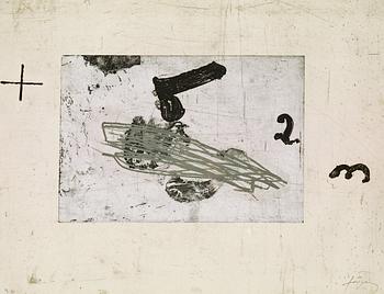 166. Antoni Tàpies, "Un vase de terre crue et le T du nom de Tàpies" (pl 1).