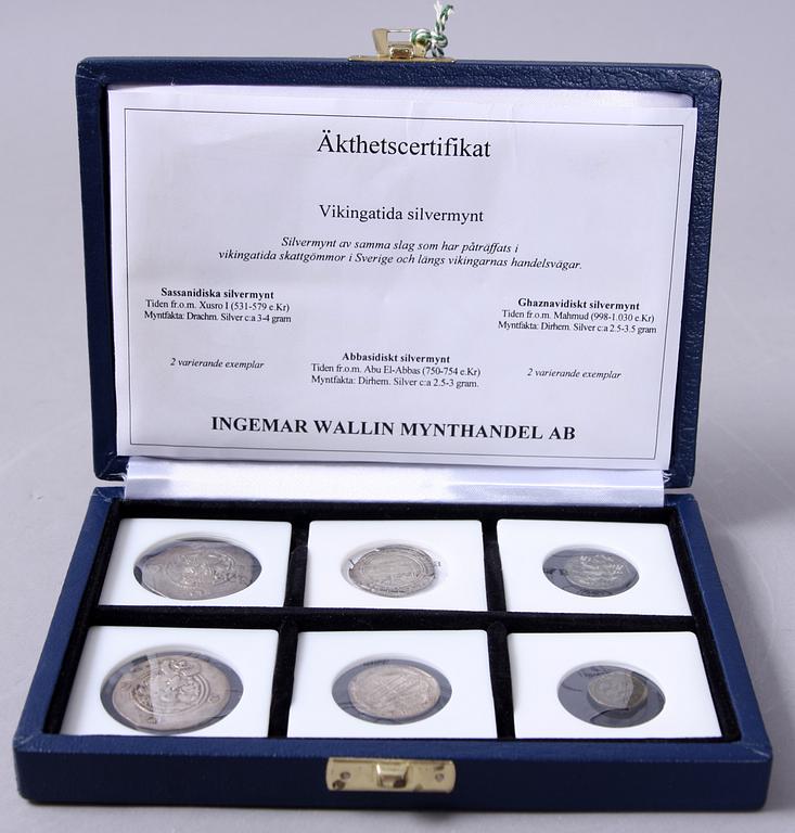 MYNT, 6 st. Silver. Vikingatida.