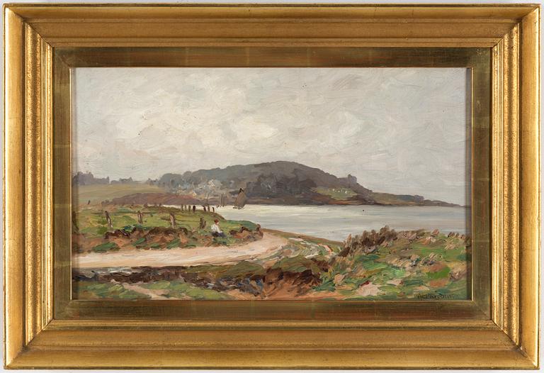 ALFRED WILLIAM PARSONS, Oil on canvas, signed.