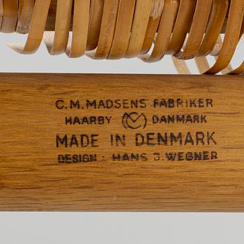 Hans J. Wegner, stolar, 7 st, "W2", CM Madsen, Danmark, formgiven 1953.