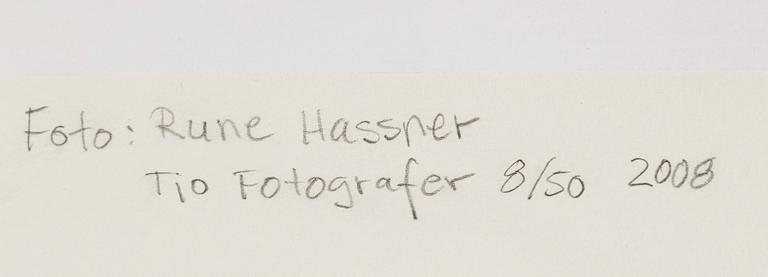 RUNE HASSNER, photography, signed and numbered 8/50.