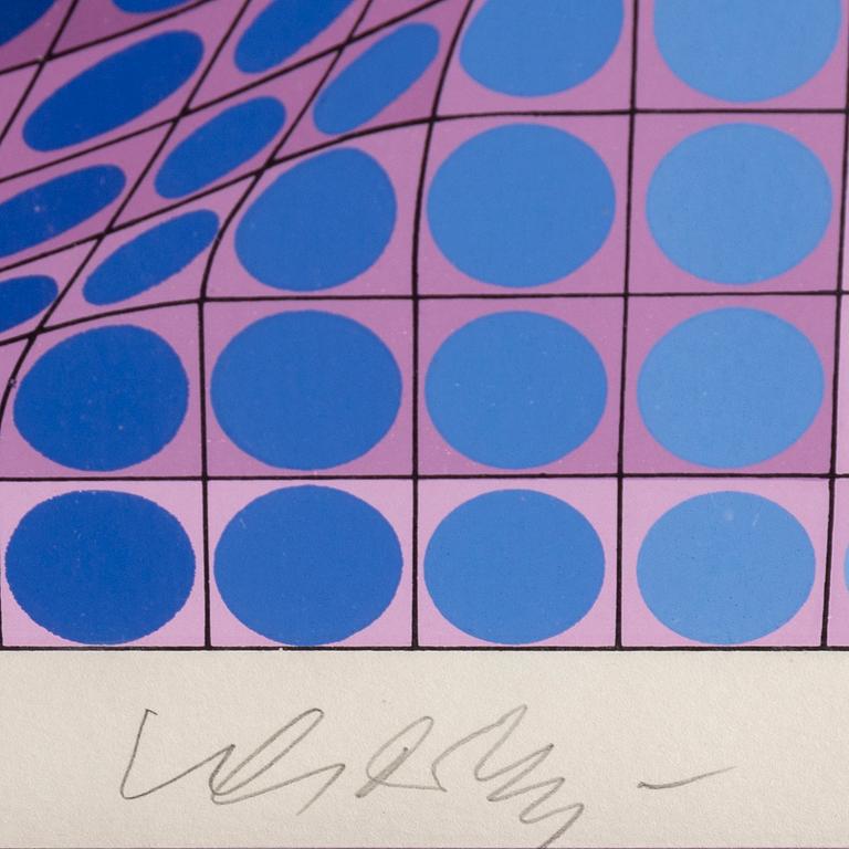 VICTOR VASARELY, six silk screens, 'Louisiana', signed Vasarely and numbered 202/275 in pencil.