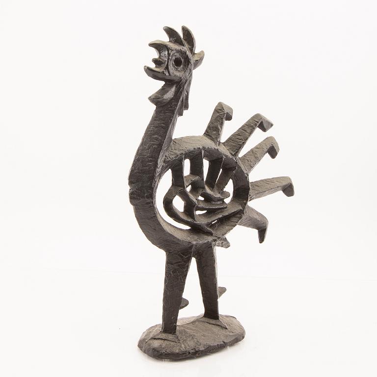 An Olle Hermansson cast iron sculpture signed Husqvarna 1960s.
