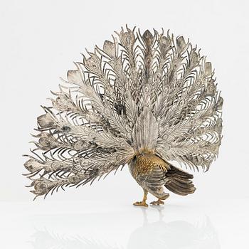 Three silver table decorations, Spain ca. mid-20th century.