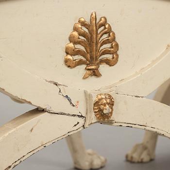 A pair of late Gustavian early 19th century stools.