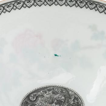 A set of four Chinese porcelain bowls, mid-20th century.