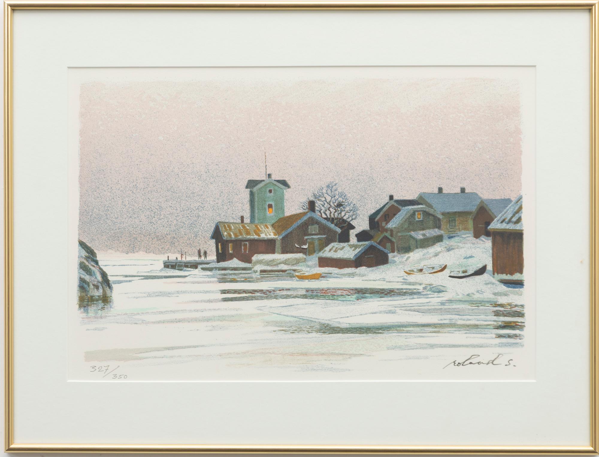 Roland Svensson, "Vinter Sandhamnshålet".