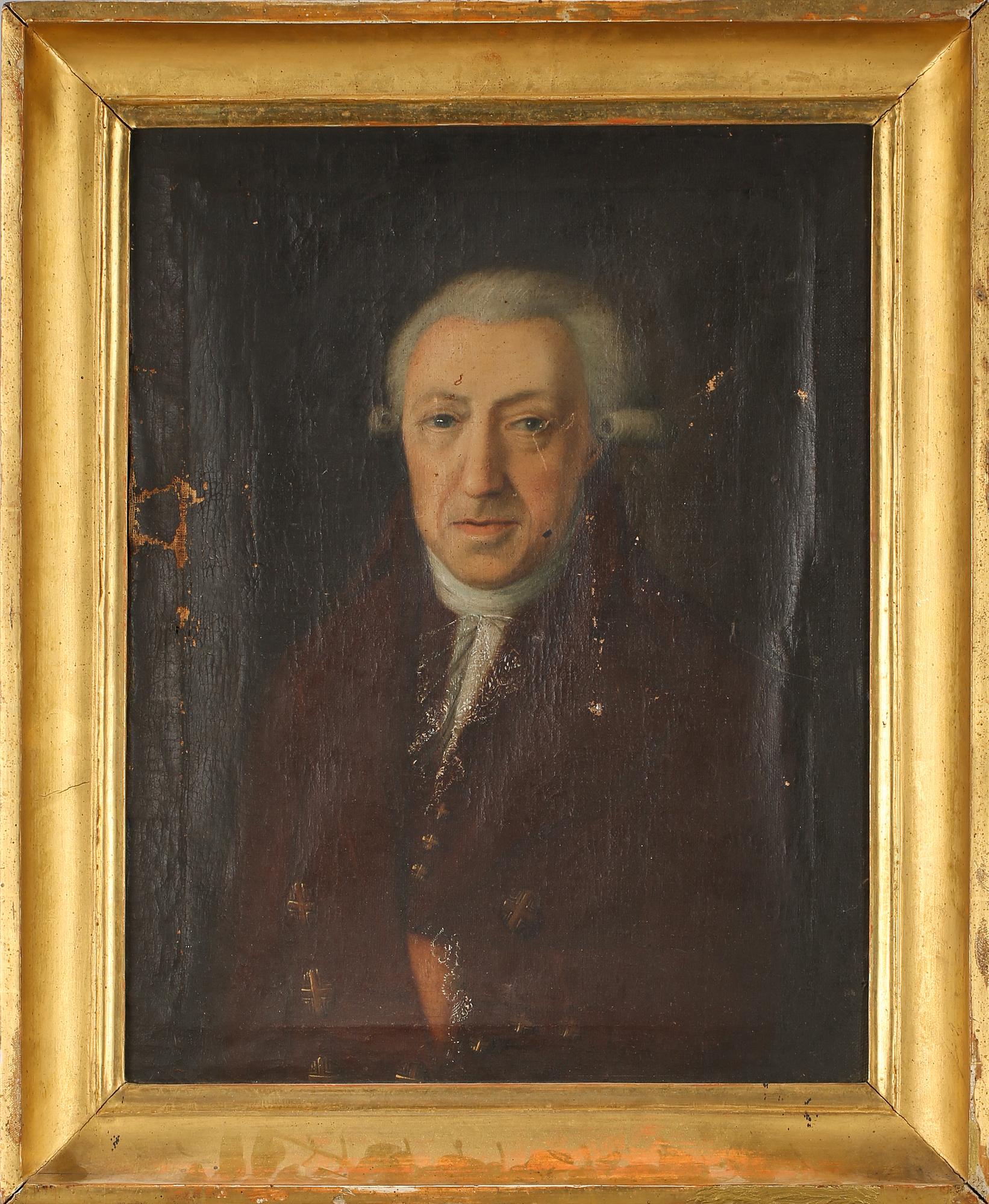 OKÄND KONSTNÄR, olja på duk, osignerad, omkring år 1800.