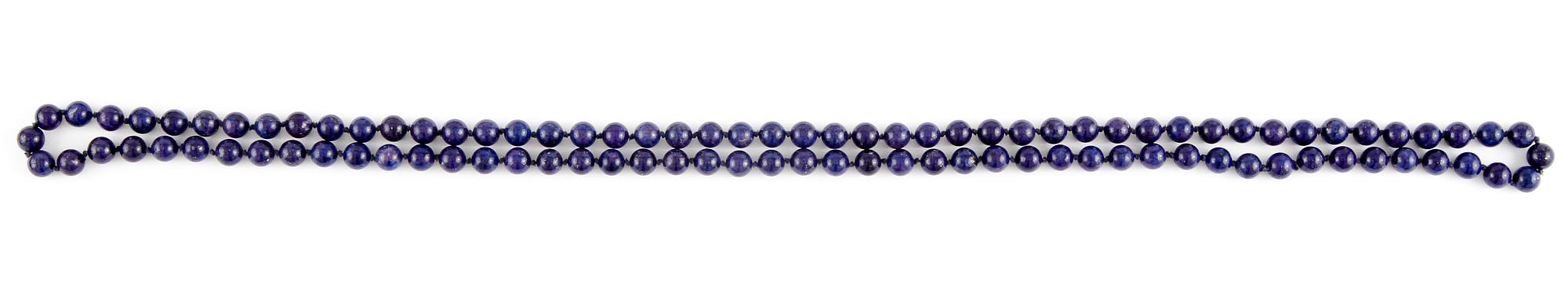 HALSBAND, lapis lazuli, sekelskifte 1900-tal.