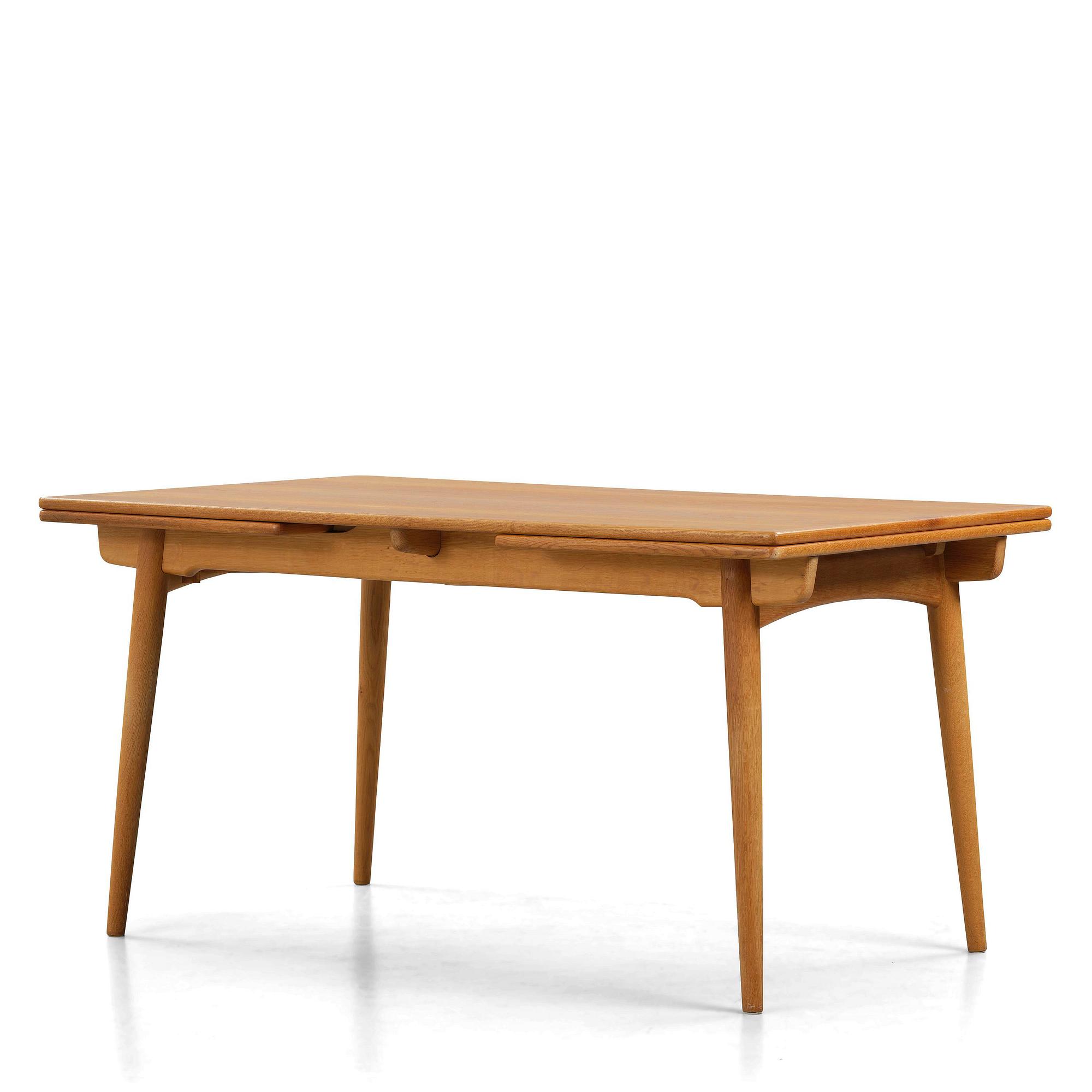 Hans J. Wegner, an "AT-312" dining table, Andreas Tuck, Denmark, 1950s-60s.