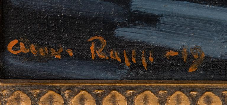 ALEX RAPP, öljy kankaalle, signeerattu ja päivätty -19.