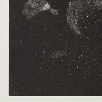 Dan Wolgers, blyrör, signerad Dan Wolgers och numrerad 2/10. 5 photopolymer tryck, 2014, upplaga 10. I originalkartong.