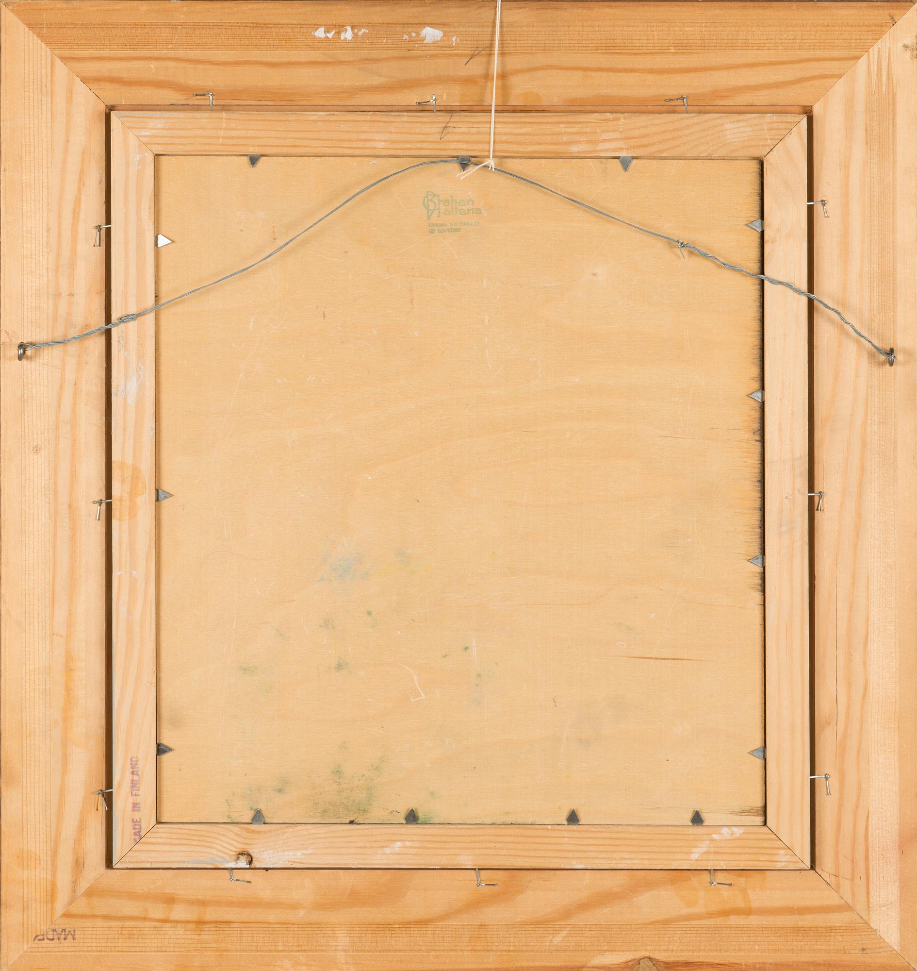 Axel Haartman, olja på pannå, signerad och daterad Nådendal 1957.