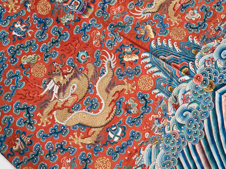 ROCK, broderat siden. Qingdynastin, 1800-tal.