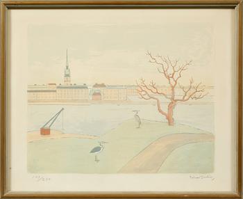 EINAR JOLIN, färglitografi, signerad och numrerad 109/250.
