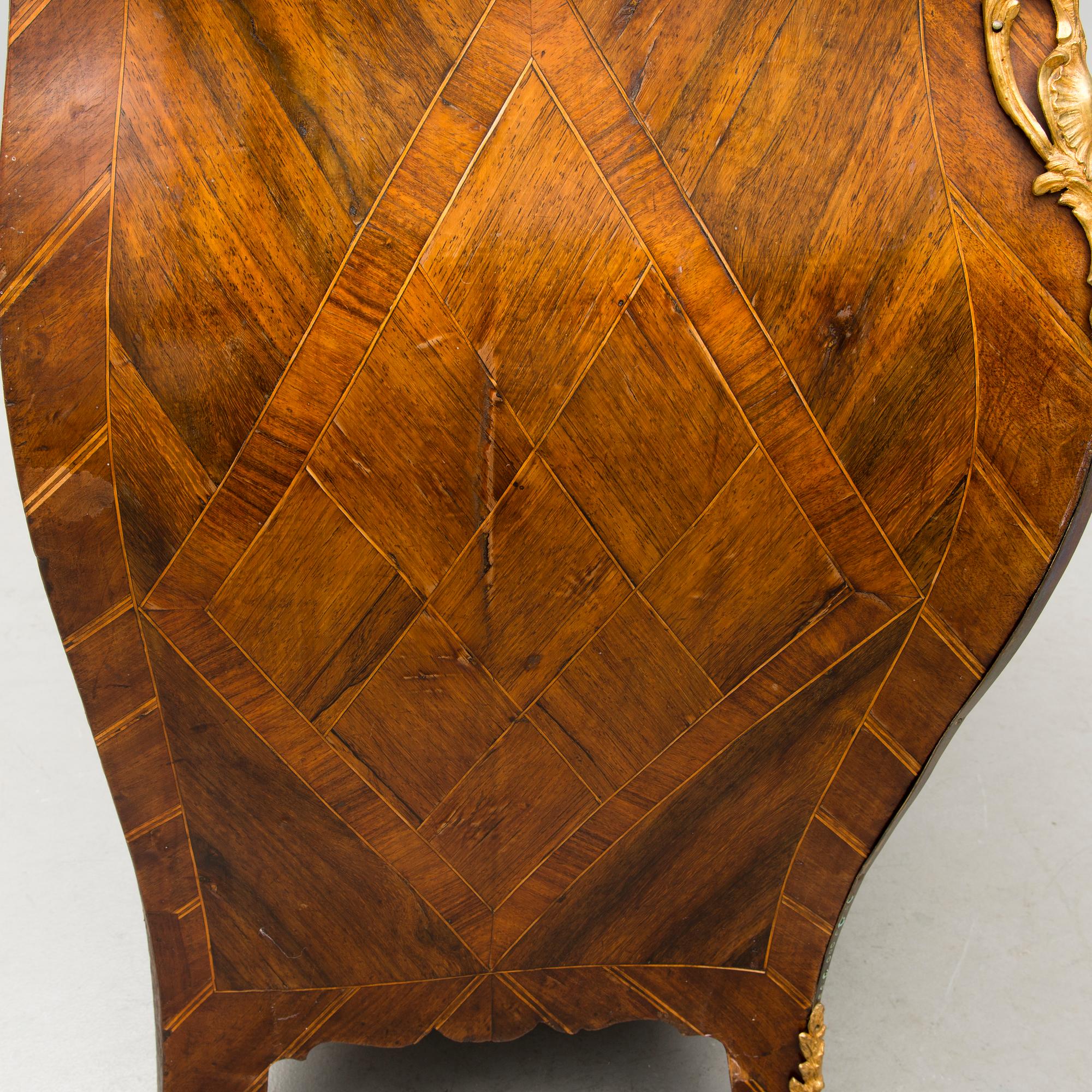 A Swedish Rococo 18th century commode by G. Foltiern.