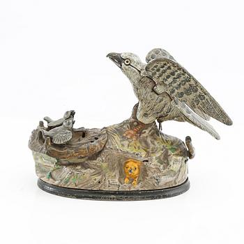 Money box by J. & E. Stevens Co, Cromwell, U.S.A, late 19th century.