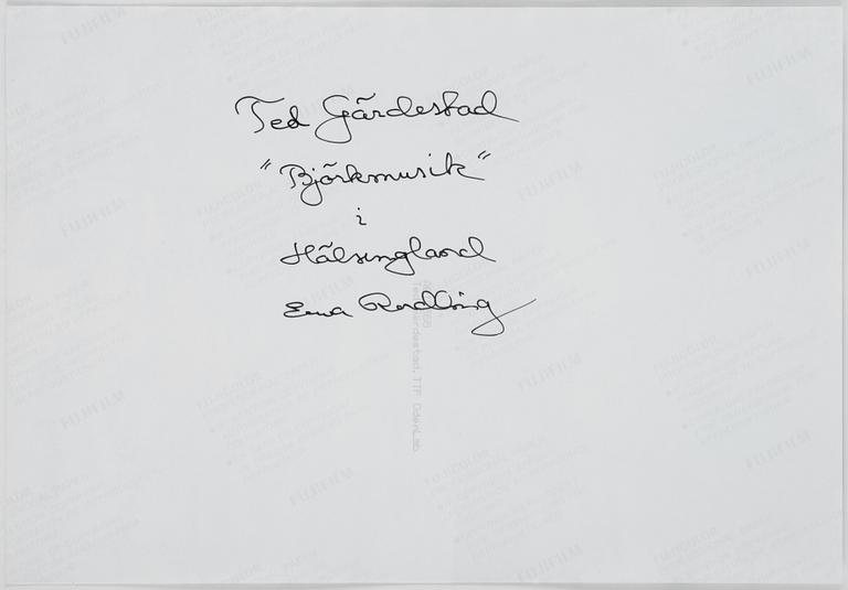 Ewa Rudling, "Ted Gärestad "Björkmusik" i Hälsingland".