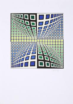 Victor Vasarely · VICTOR VASARELY, färgserigrafi, signerad och numrerad FV 22/30.