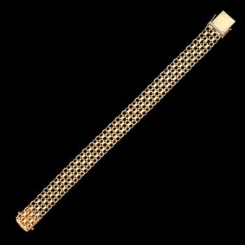 ARMBAND, 18K guld. Vikt ca 26 g.
