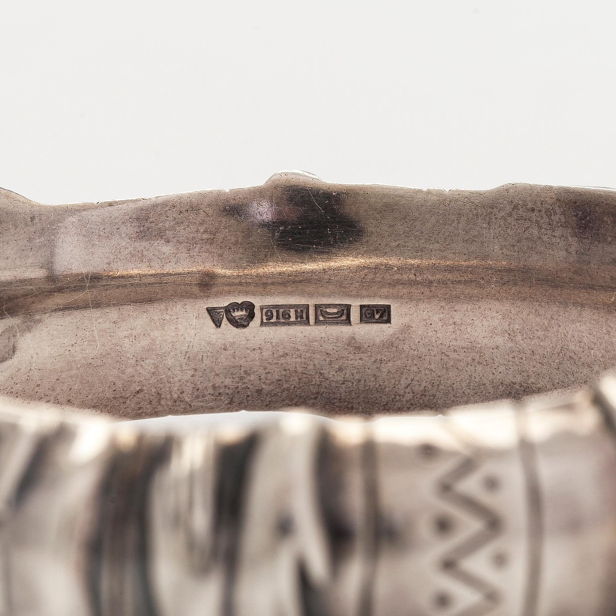 Silver bangle, Tillander, Helsinki 1960.