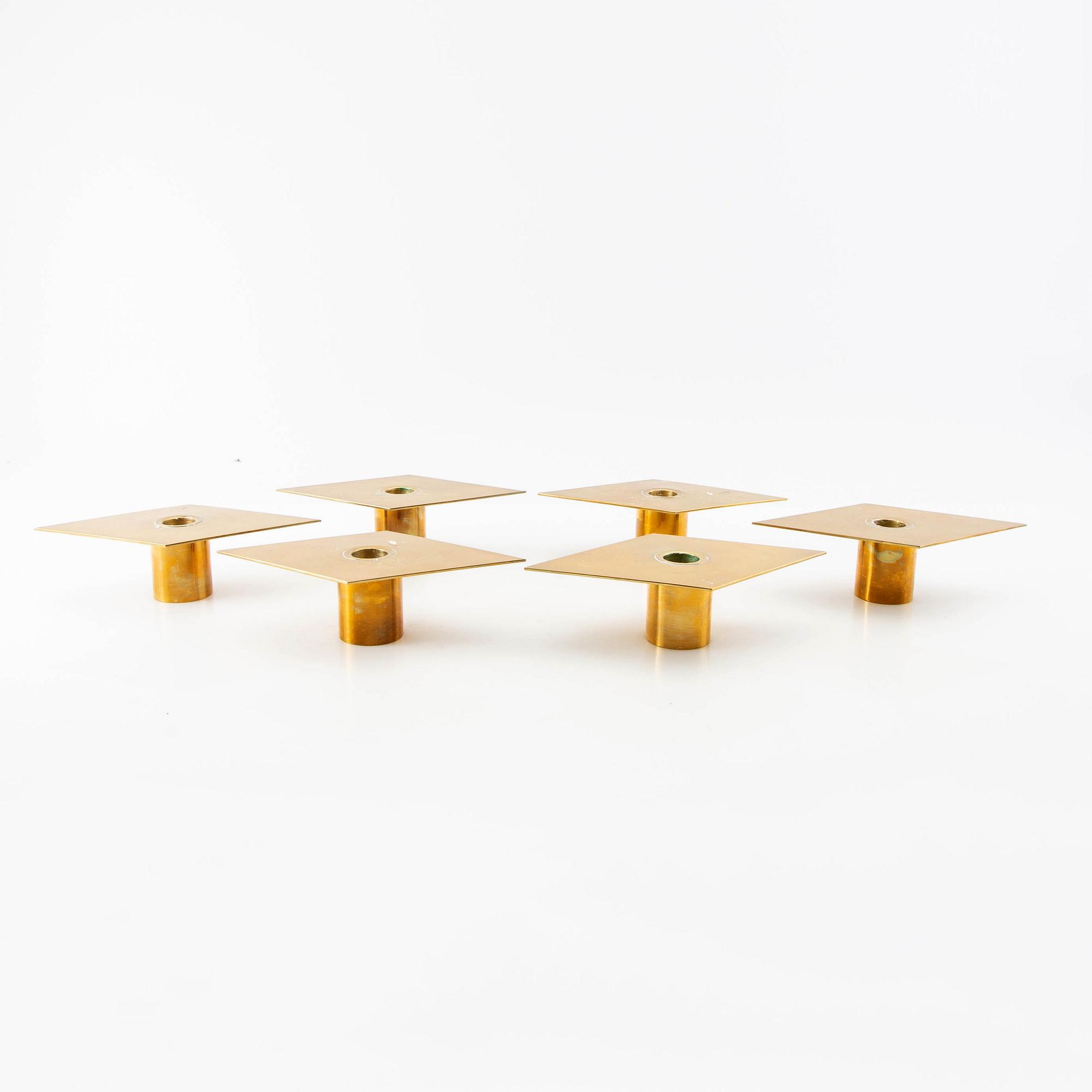 Sigurd Persson, candlesticks, 6 pieces.