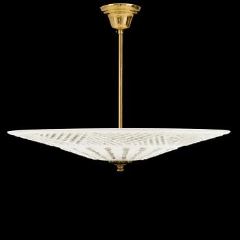 A 1940s / 50s ceiling light. Height ca 40 cm.