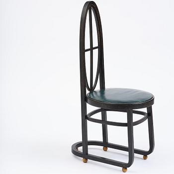 Carl Bergsten, stol, Gemla Leksaksfabrik, Diö, för Konst- och industriutställningen, Norrköping, 1906.